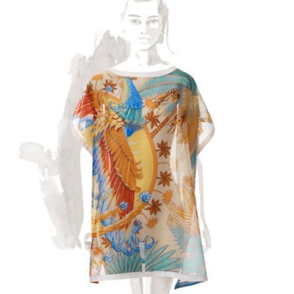 Hermès Tunique De Plage Mythiques Phoenix Tunic